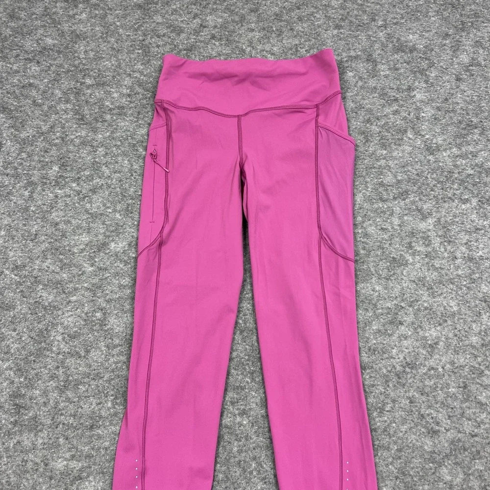 Lululemon Leggings Womens 6 Pink High Rise Fast free Tight Ankle Gym Nulux